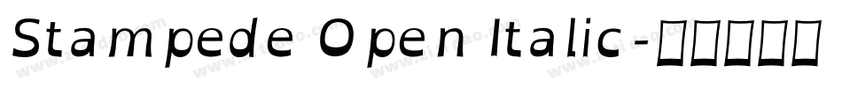Stampede Open Italic字体转换